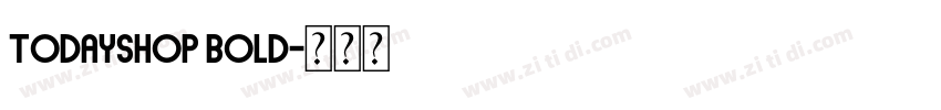 TodaySHOP Bold字体转换